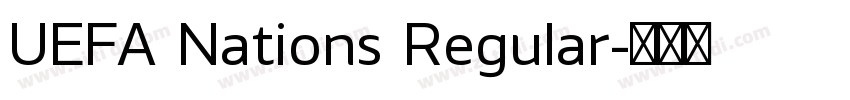 UEFA Nations Regular字体转换